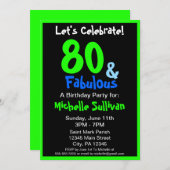 素晴らしいトロピカルバースデーパーティーの招待 招待状 (正面/裏面)