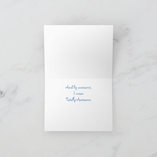 素晴らしいトンボは友人のメッセージカード感謝していしています サンキューカード (内部)