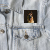 素晴らしいドイツの羊飼いピンボタン 缶バッジ (インサイチュ)