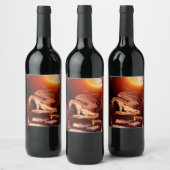 素晴らしいドラゴン ワインラベル (ボトル)