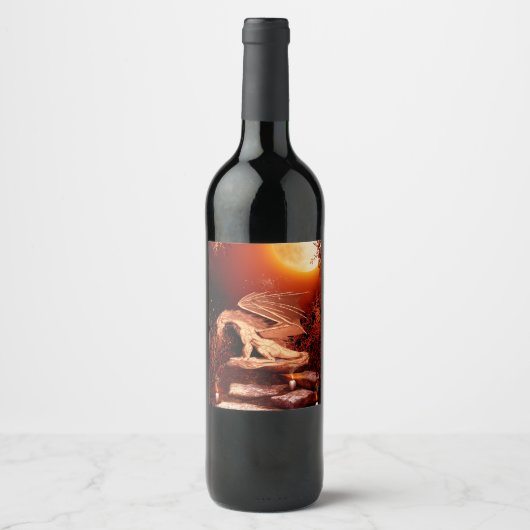 素晴らしいドラゴン ワインラベル (正面)