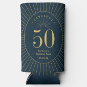 素晴らしいナンバーバースデー結婚タパーティーの記念日 スリム缶クーラー (正面)