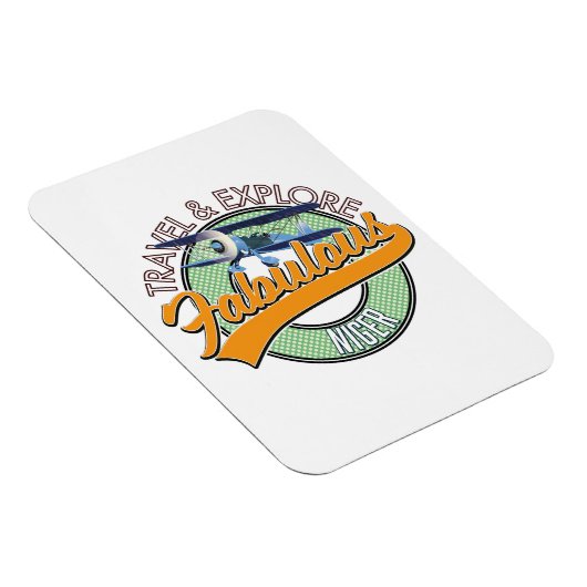 素晴らしいニジェールのロゴを探る マグネット (右側)