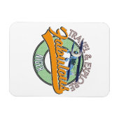 素晴らしいニジェールのロゴを探る マグネット (横)