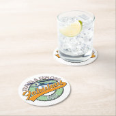 素晴らしいニジェールのロゴを探る ラウンドペーパーコースター (インサイチュ)