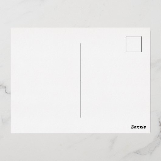 素晴らしいニュース妊娠の発表クリスマス 箔シーズンポストカード (裏面)