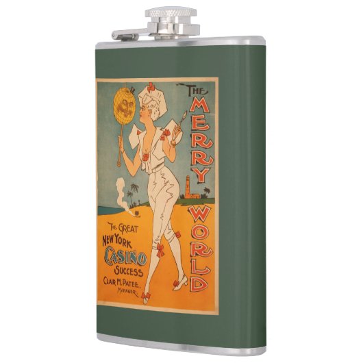素晴らしいニューヨークのカジノの成功の劇場 フラスク (左)