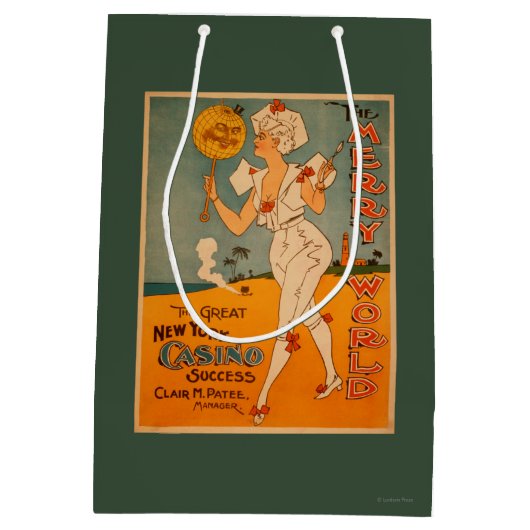 素晴らしいニューヨークのカジノの成功の劇場 ミディアムペーパーバッグ (裏面)