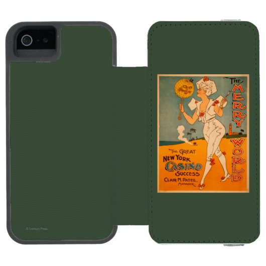 素晴らしいニューヨークのカジノの成功の劇場 INCIPIO iPhoneウォレットケース (フォリオオープン)