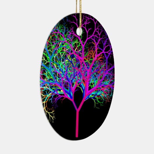 素晴らしいネオン木 セラミックオーナメント (右)