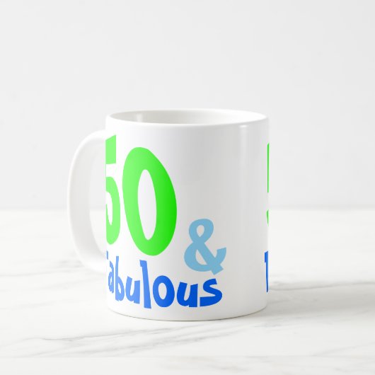 素晴らしいネオン誕生日 コーヒーマグカップ (正面左)