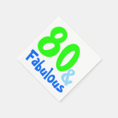 素晴らしいネオン誕生日 スタンダードカクテルナプキン (角)