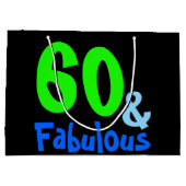 素晴らしいネオン誕生日 ラージペーパーバッグ (裏面)