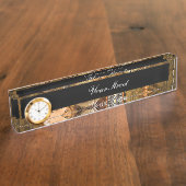 素晴らしいノーブル・スチームパンクデザイン デスクネームプレート (側面)