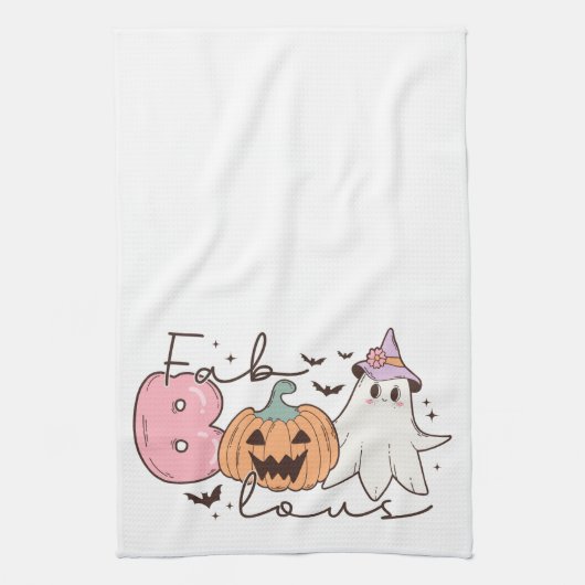 素晴らしいハロウィーン キッチンタオル (縦)