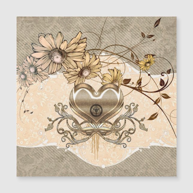 素晴らしいハートと花 (正面)