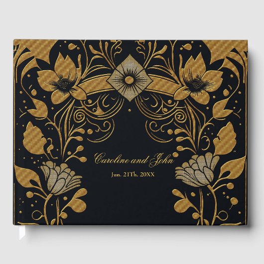 素晴らしいハートの自然。牧歌的ハート ゲストブック (正面)