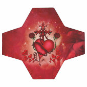 素晴らしいハート サッカーボール (フラット)