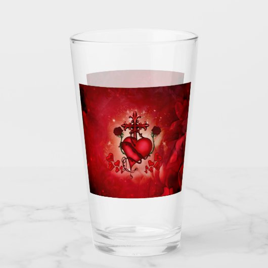 素晴らしいハート タンブラーグラス (正面)