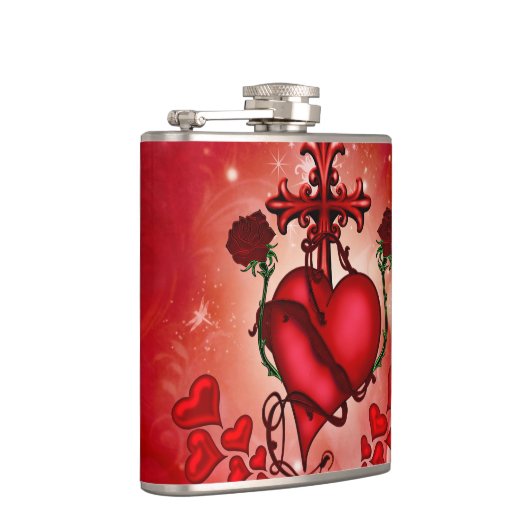 素晴らしいハート フラスク (右)