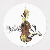 素晴らしいバイオリン ラベル (デザイン1)