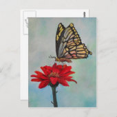 素晴らしいバタフライアート! ポストカード (正面/裏面)