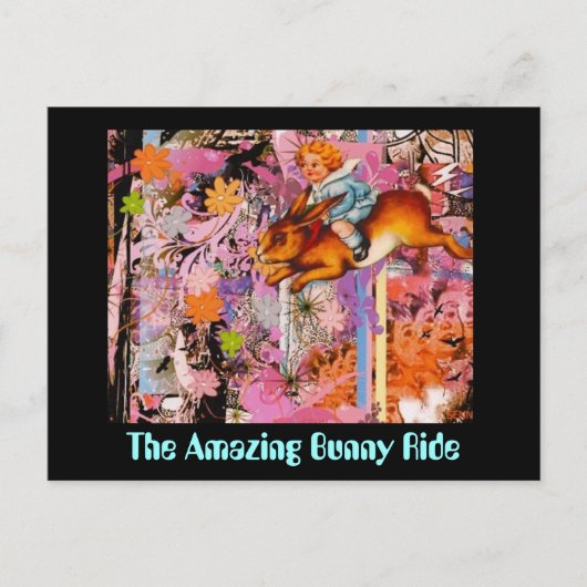 素晴らしいバニー乗り ポストカード (正面)
