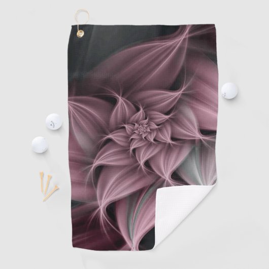 素晴らしいバラの花のフラクタル ゴルフタオル (インサイチュ)