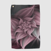 素晴らしいバラの花のフラクタル ゴルフタオル (正面)