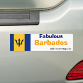 素晴らしいバルバドス バンパーステッカー (車上)