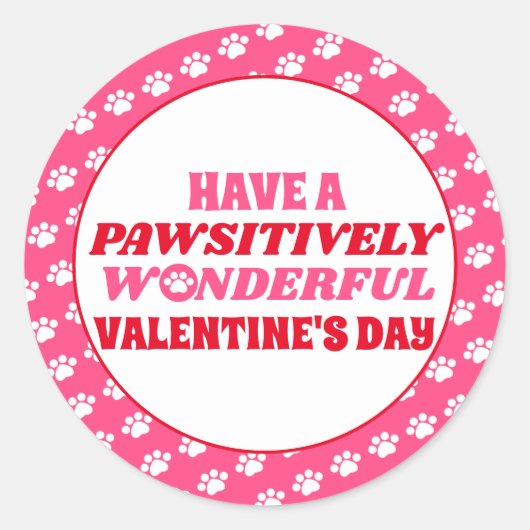 素晴らしいバレンタインデーを心ゆくまで過ごす ラウンドシール (正面)