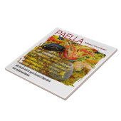 素晴らしいパエリヤのセラミックタイル! タイル (側面)