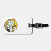 素晴らしいパナマのレトロロゴ ラゲッジタグ (正面横)