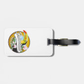 素晴らしいパナマのレトロロゴ ラゲッジタグ (裏面横)