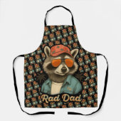 素晴らしいパパおもしろいハッピーファーザーズデイヴィンテージ エプロン (正面)