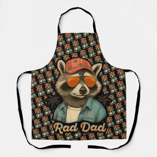 素晴らしいパパおもしろいハッピーファーザーズデイヴィンテージ エプロン (正面)