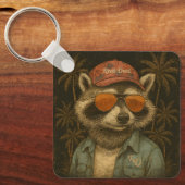 素晴らしいパパおもしろいハッピーファーザーズデイヴィンテージ キーホルダー (正面)