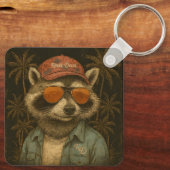 素晴らしいパパおもしろいハッピーファーザーズデイヴィンテージ キーホルダー (裏面)