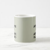 素晴らしいパパおよび素晴らしい夫 コーヒーマグカップ (中央)
