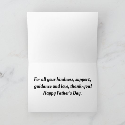 素晴らしいパパに カード (内部)