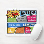 素晴らしいパパのマウスパッド マウスパッド (マウス)