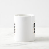 素晴らしいパパキッズギフトファーザーブラックタイポグラフィ コーヒーマグカップ (中央)