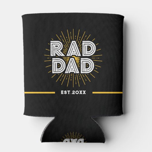 素晴らしいパパギフトトゥファーザーモダンタイポグラフィ 缶クーラー (裏面)