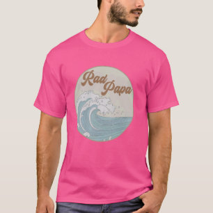 素晴らしいパパザビックワンバースデーサーフファミリーマッツ Tシャツ
