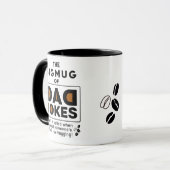 素晴らしいパパジョークデザイン文字タイポグラフィ マグカップ (正面左)