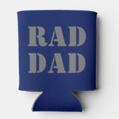 素晴らしいパパネイビーブルー&グレイモダンタイポグラフィクール 缶クーラー (裏面)