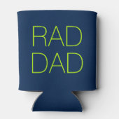 素晴らしいパパネオングリーンとネイビーブルーのミニマリスト 缶クーラー (裏面)