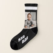 素晴らしいパパフォトブラック ソックス (左外側)