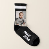 素晴らしいパパフォトブラック ソックス (右外側)