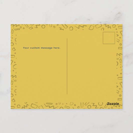 素晴らしいパパブルードゥードルファーザーズデイ ポストカード (裏面)